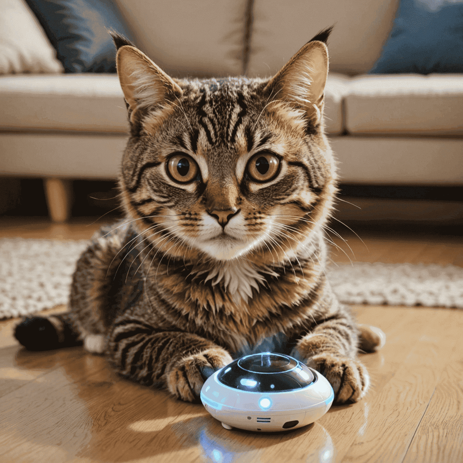 Juguetes electrónicos para gatos con luces, sonidos y partes móviles